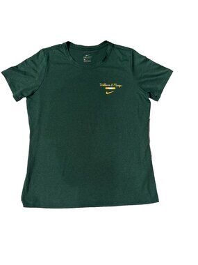 Nike Dri-FIT William & Mary Tribe Green Athletic Tee T-Shirt Women's L